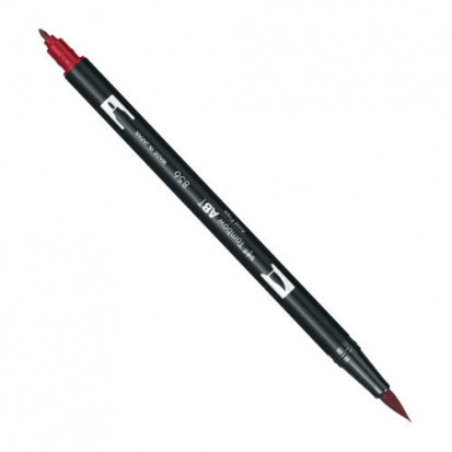 Маркер-кисть "Abt Dual Brush Pen" 856 красный китайский